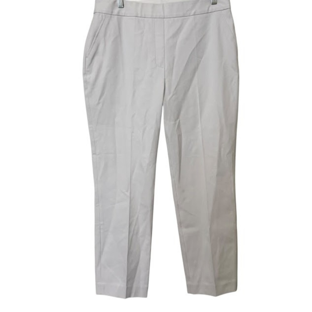 Spanx White On The Go Slim Straight Tummy Control‎ Ponte Chino Pants XL (est)